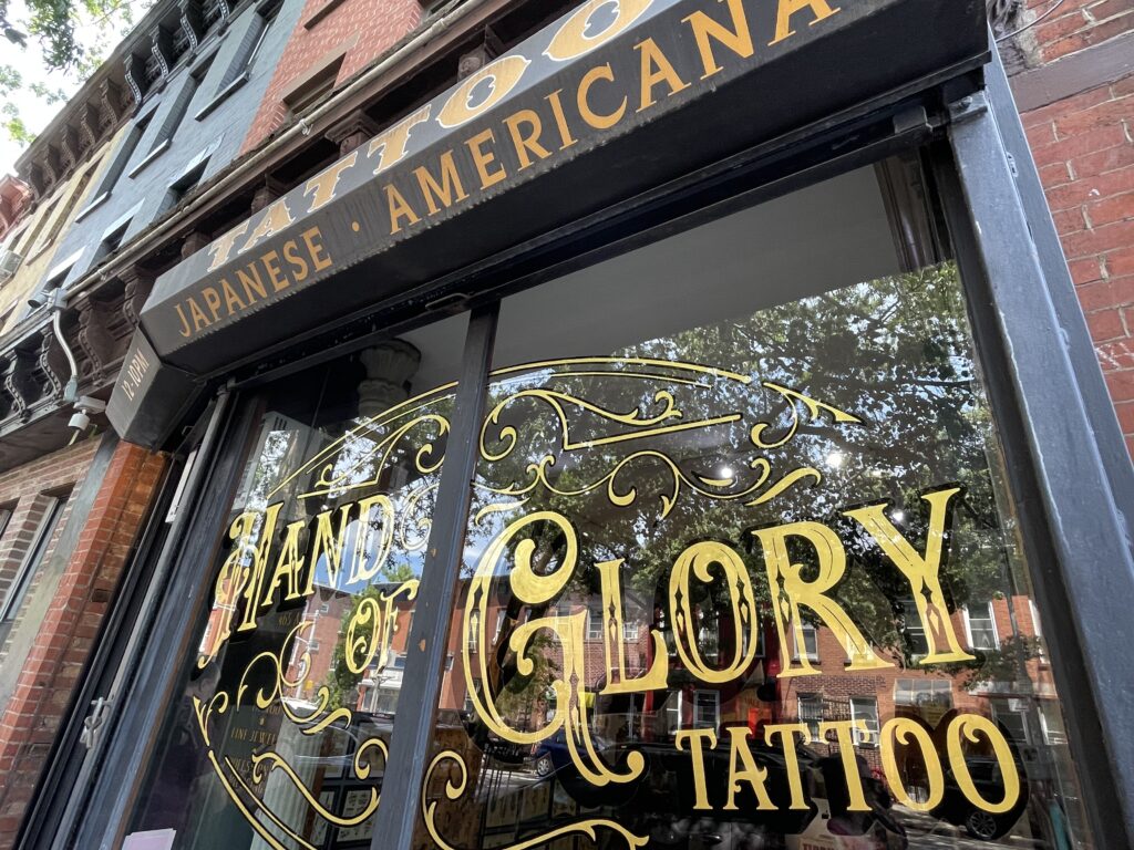 Hand of Glory Tattoo Brooklyn Shop Front