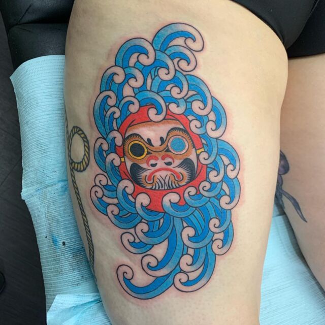 Happy to make this Daruma and Spider Mum at @wct_syracuse .Thanks for sitting tuff and knocking this out in one session @dlkli_
